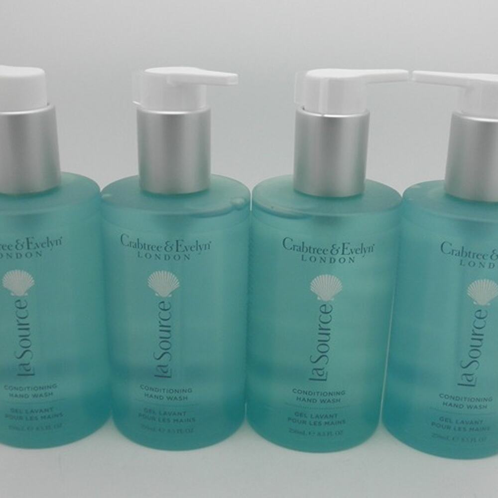 Original LA SOURCE Crabtree & Evelyn Conditioning Hand Wash 8.5 oz ea - LOT OF 4